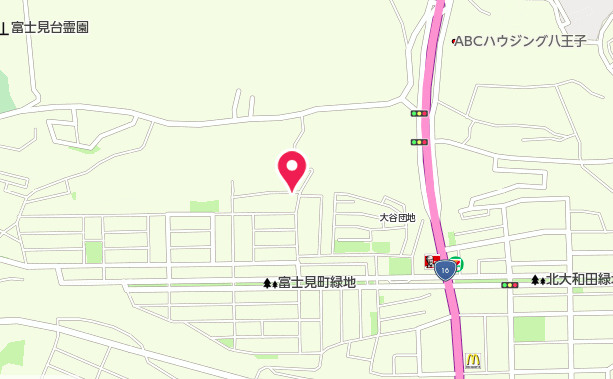 祝：成約済み　八王子市　富士見町　新築戸建ての地図|～仲介手数料無料☆八王子ひなた不動産～　八王子市富士見町　新築戸建て