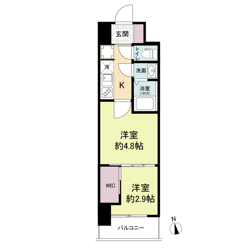 セレニテ難波グランデシュッドの間取り
