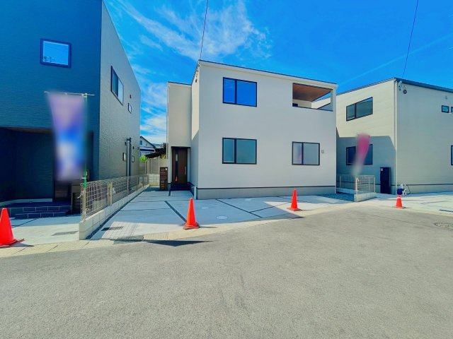 宇治市五ケ庄上村　6号地の前面道路含む現地写真