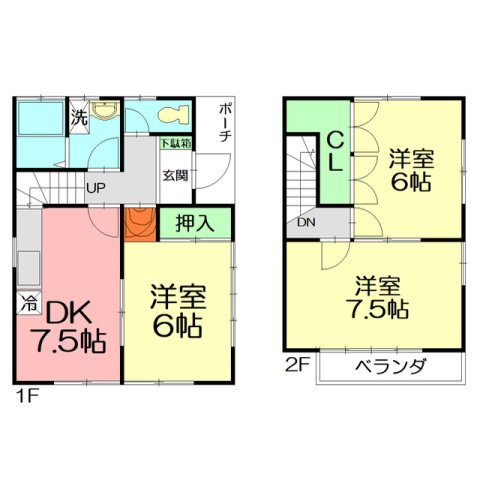 【間取り】 | ＷＥＳＴコート５