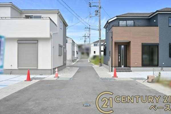 リーブルガーデン三里 ４号棟 ／新築一戸建の前面道路含む現地写真|■現地撮影写真■お気軽にお問い合わせくださいませ！