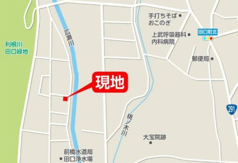 【中古】前橋市田口町　４LDKの地図
