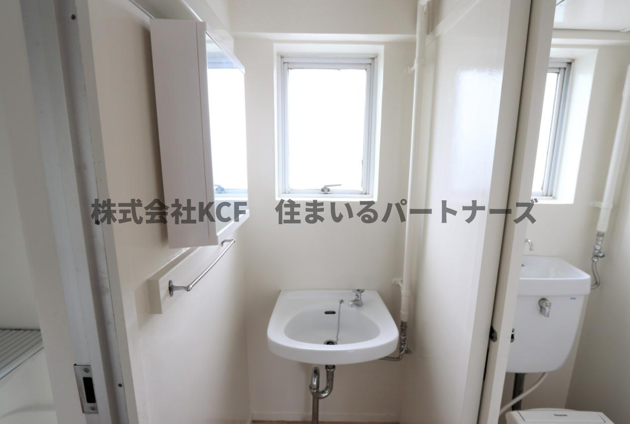 ビレッジハウス城島1号棟の洗面所|洗面所です