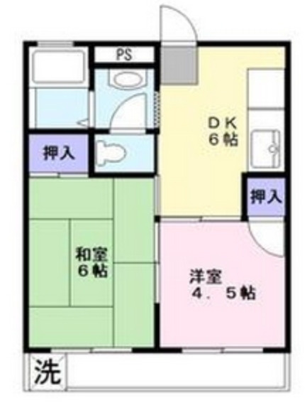 コーポレーティッドナカシマの間取り