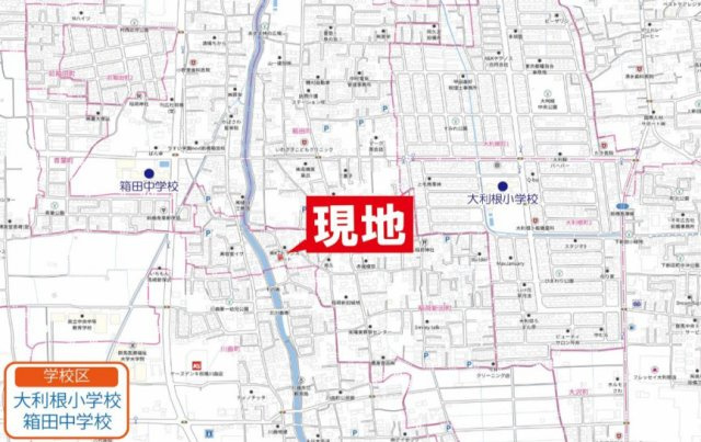 【中古戸建】前橋市稲荷新田町　３LDKの地図
