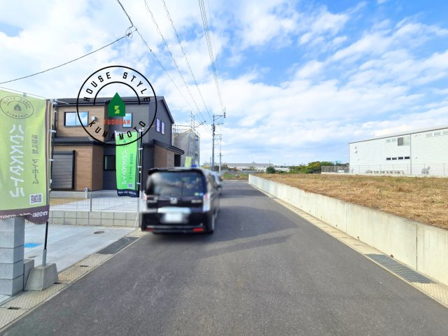 上益城郡益城町広崎第1-4棟（4号棟）の前面道路含む現地写真|前面道路です。