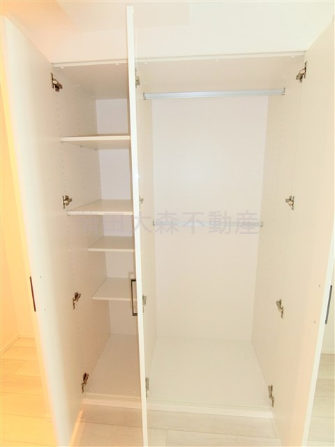 パークリュクス蒲田1丁目の収納|棚収納とクローゼット