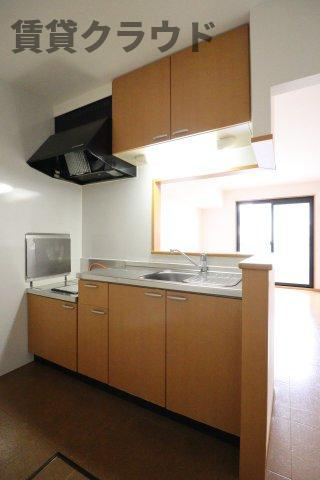 ＹＭＡ　Ⅲのキッチン|ガスコンロ2口設置可能です！