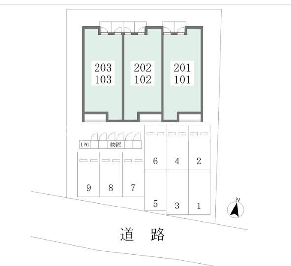 カルムＳＳの区画図