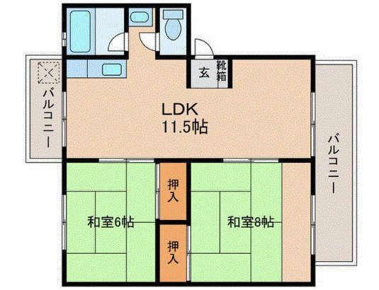 マンション栄の間取り