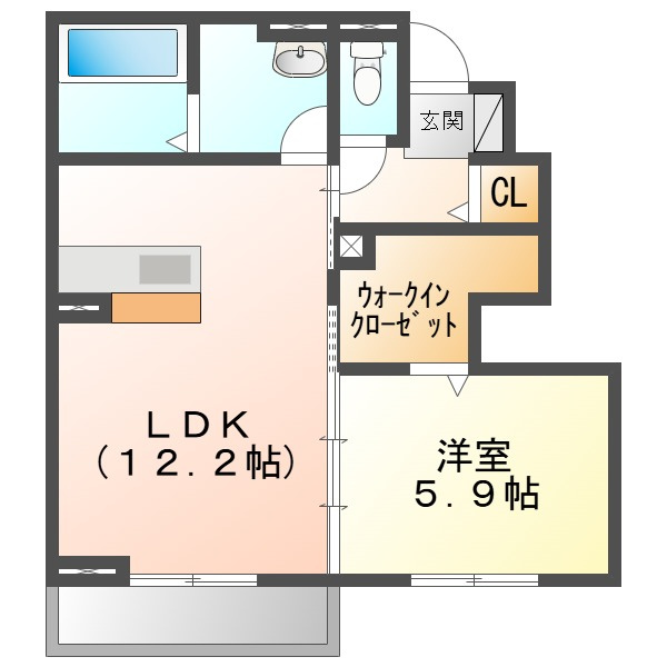 マーメゾン新福の間取り