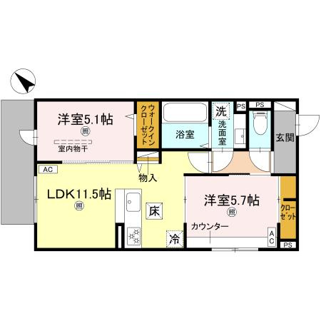 イルフォンターナ大田町の間取り