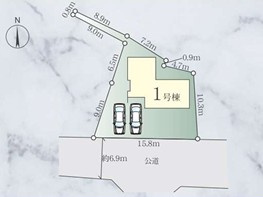 ◇令和7年12月完成予定◇下倉田町 新築戸建 5580万円の区画図