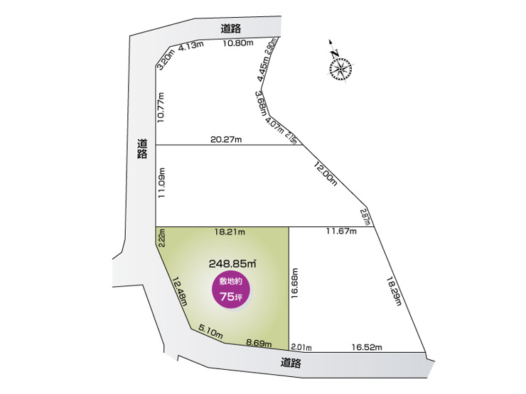 【４号地：区画図】