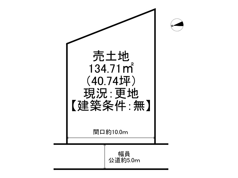 姫路市青山3丁目/売土地の土地図