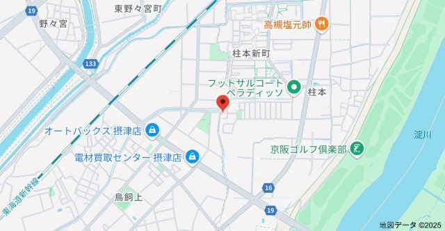 柱本６丁目テラスハウスの地図
