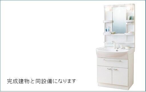 レッド　グリール本土寺前の独立洗面台|独立洗面台で身支度をすべて済ませてしまいましょう