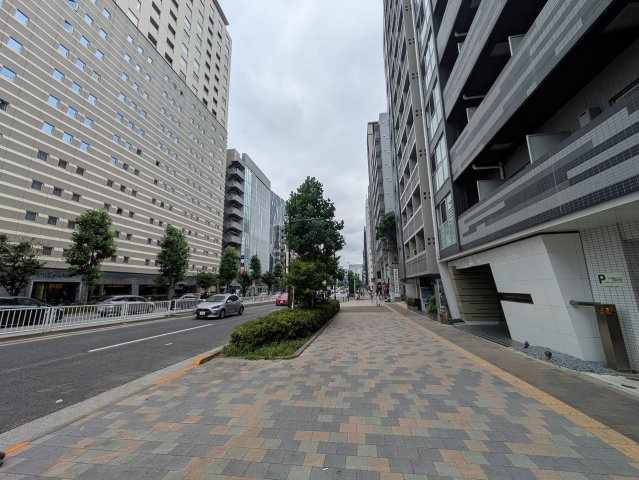 AXSAS東新宿アジールコートの区画図|前面道路