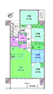 【間取り】 | レゾンシティ刈谷《仲介手数料半額　衣浦小　刈谷南中》 | マックスバリュde住まい相談までご連絡下さい。