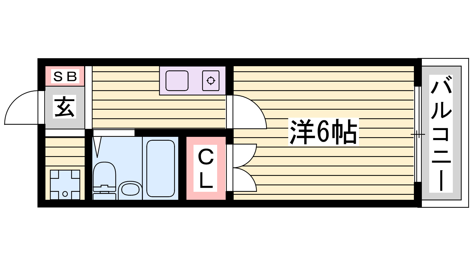 クローバー富士６号館の間取り