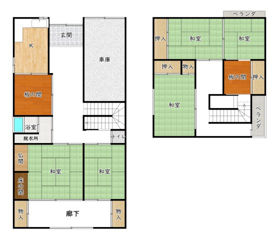 姫路市保城/中古戸建の間取り