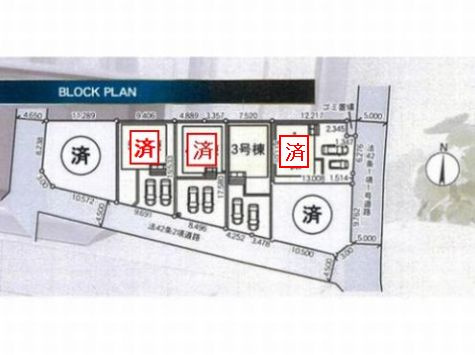 【区画図】 | 【仲介手数料０円】厚木市上依知第30　新築一戸建て　3号棟　全6棟 | 厚木市上依知第30　新築一戸建て　全6棟