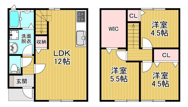 【間取り】 | 若菜3LDK ikka若菜　