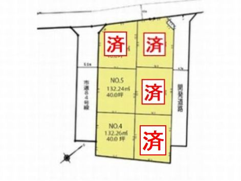 【土地図】 | 伊勢原市上粕屋　土地（売地）建築条件なし　全6区画 | 伊勢原市上粕屋　土地（売地）建築条件なし　全6区画