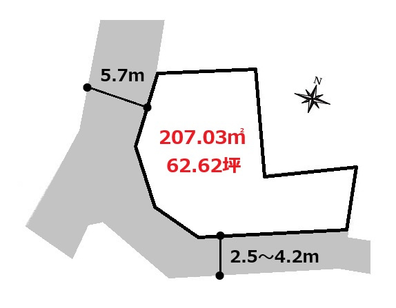 【土地図】 | 高崎市竜見町売地