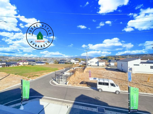 菊池郡菊陽町馬場楠第1-2棟（1号棟）　の展望|窓から緑が見える物件も魅力的です。