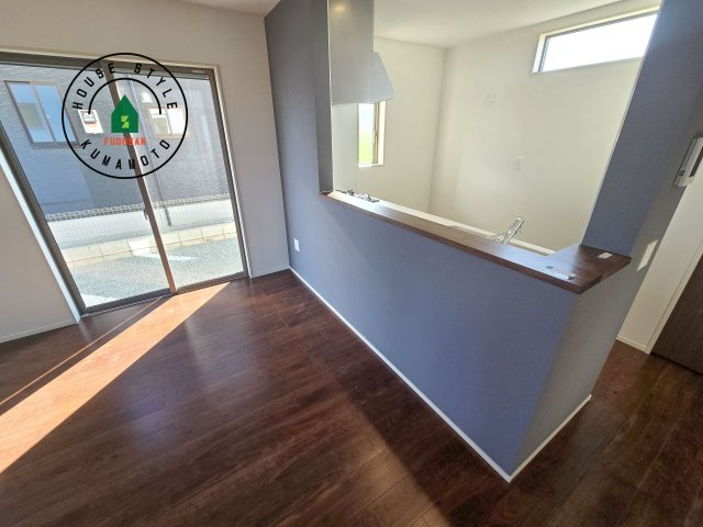 菊池郡菊陽町馬場楠第1-2棟（1号棟）　のキッチン|キッチンから立ち込める香りが今日の料理を期待させます。