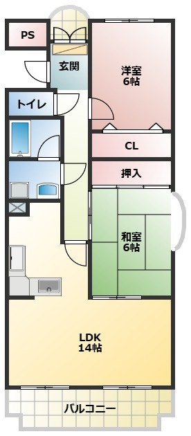 プラザＭＳの間取り