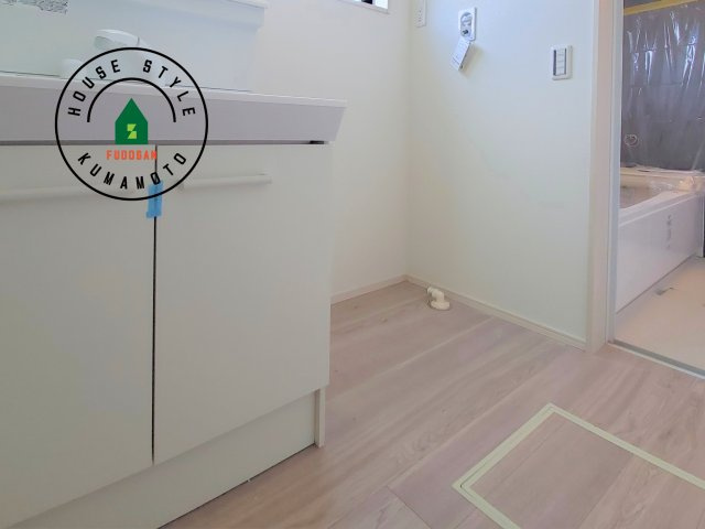 菊池郡菊陽町馬場楠第1-2棟（2号棟）　の内観：施工例|ランドリースペースとなります。広々して有効的にご使用できます。 