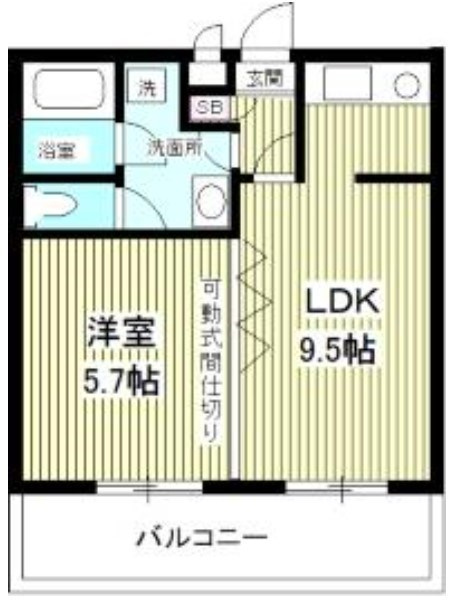 第1ビューラー方南の間取り