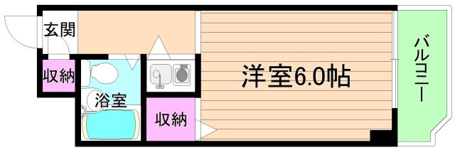 大阪市城東区蒲生１丁目の賃貸マンションの間取り