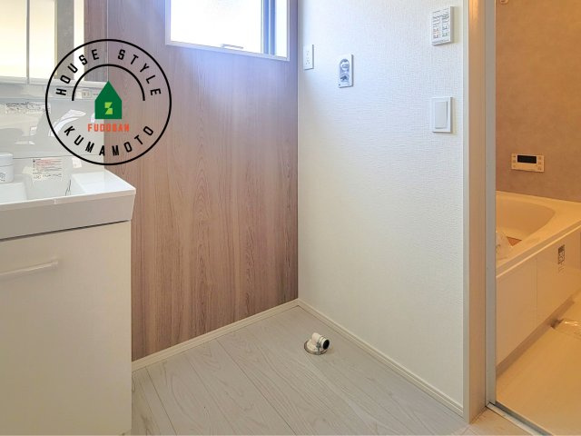 菊池市泗水町吉富第3-3棟（4号棟）　の内観：施工例|ランドリースペースとなります。広々して有効的にご使用できます。 