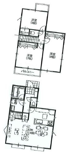 【土地図】 | 西東京市北町５丁目　売地　３区画 | 3LDK・建物面積87.48ｍ2・建物参考価格1500万