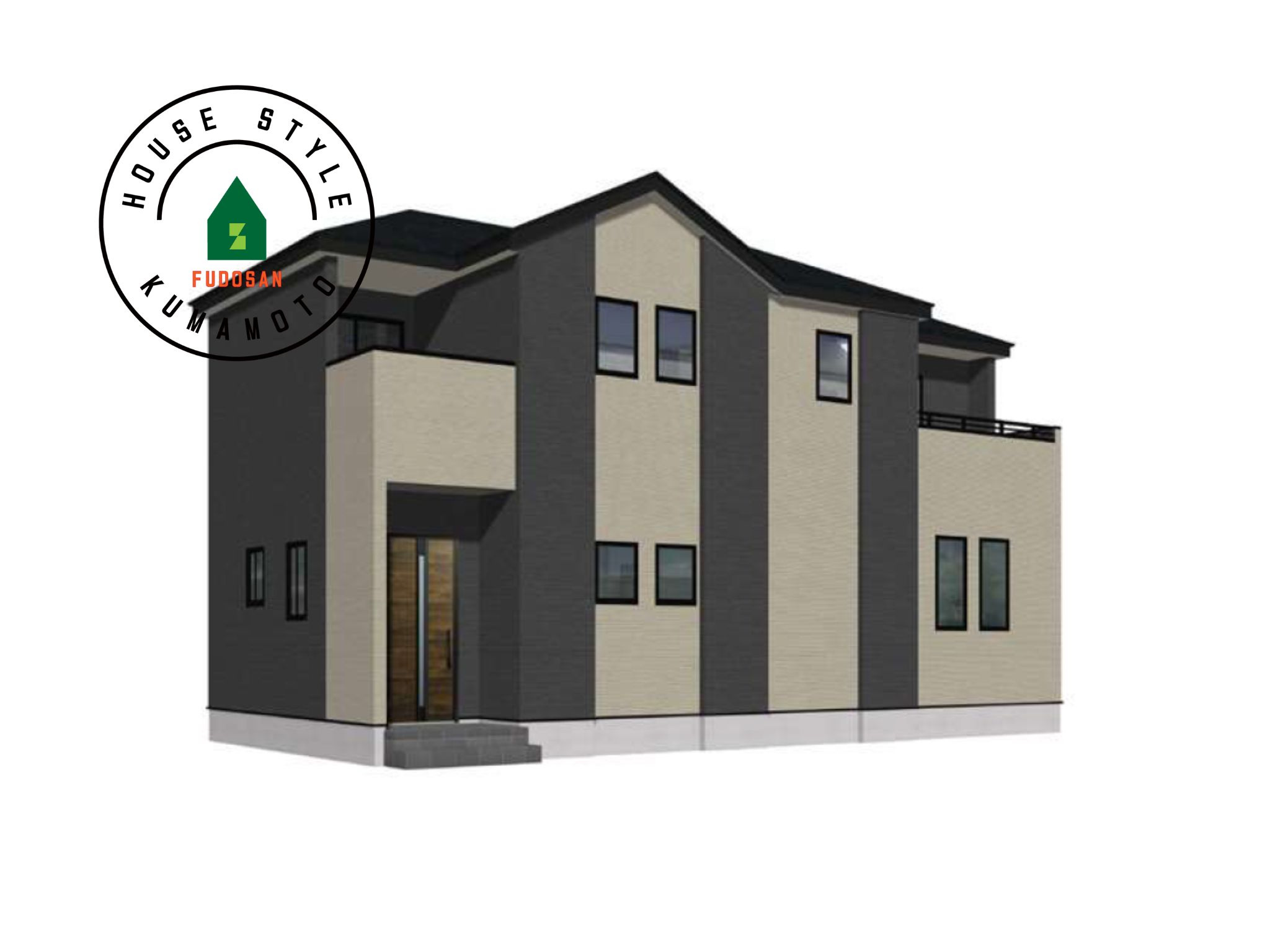 菊池市泗水町吉富第3-3棟（5号棟）　の完成予想図|外観も気になるポイント