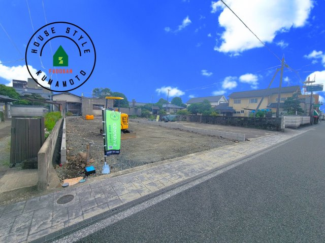 菊池市隈府第2-1棟（1号棟）　の前面道路含む現地写真|見学の時間などお気軽にお問い合わせ下さい。