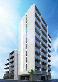【外観パース】 | 鉄筋コンクリート造のがっちりとした建物。