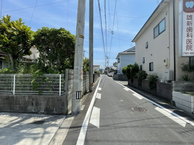 小栗7丁目土地の前面道路含む現地写真|西側から撮影した写真です