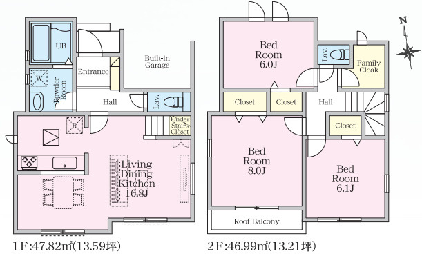 茅ヶ崎松が丘1丁目1期　新築戸建　全1棟1号棟の外観