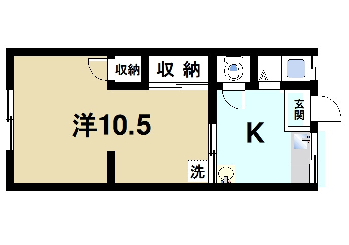 ロイヤル学園前P-Ⅱの間取り|快適な生活を満喫できます