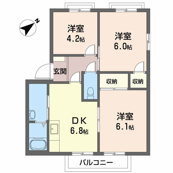 【間取り】 | アークガーデン平生