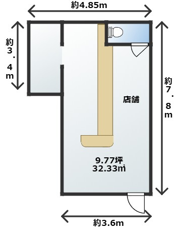 【間取り】 | ステーションプラザ1階北