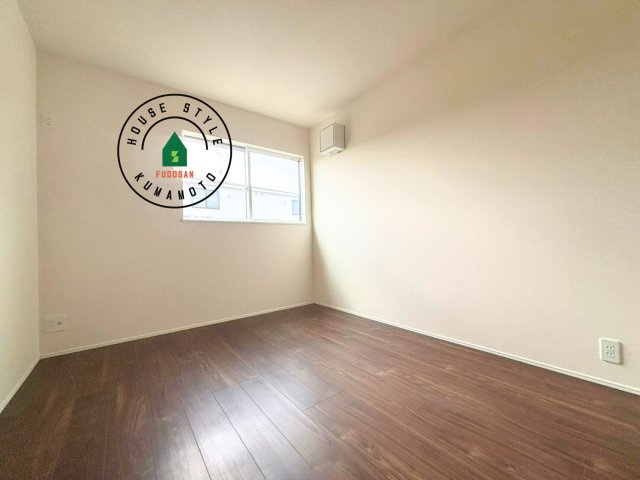 菊池市西寺第1-6棟（6号棟）の和室|将来的に、琉球畳を引きまして和室風にすることも可能です。