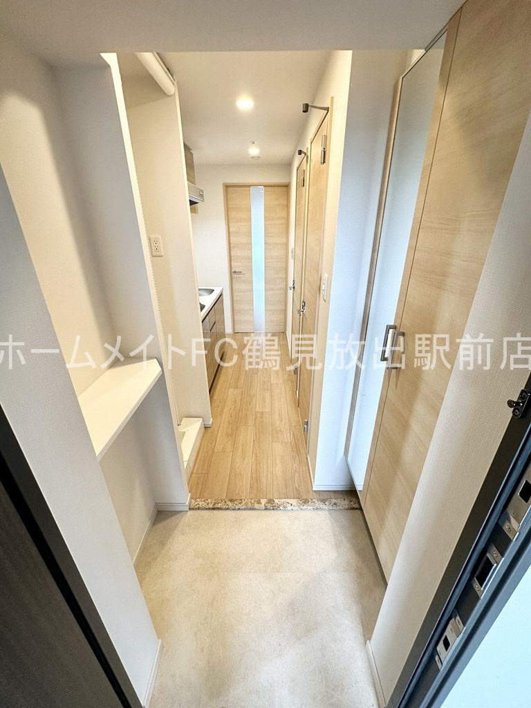 大阪市城東区鴫野東２丁目の賃貸マンションの玄関