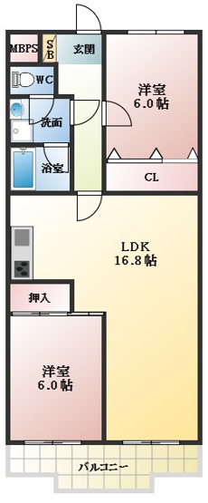 【間取り】 | 田中ハイツ
