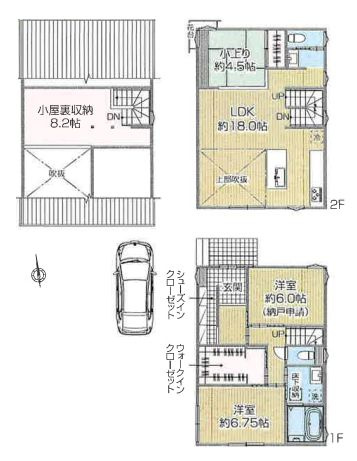 【間取り】 | 西東京市柳沢５丁目　新築戸建て　５号棟 | 1SLDK・土地面積141.86ｍ2・建物面積96.88ｍ2