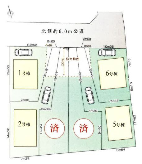 【区画図】 | 西東京市柳沢５丁目　新築戸建て　５号棟 | 西武柳沢駅より徒歩11分に全6棟の新築誕生！